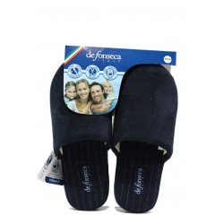 Анатомични мъжки чехли ДФ ROMA TOP M405 т.син | Домашни чехли | MES.BG