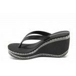 Дамски чехли на платформа Ipanema 82286 черен | Бразилски чехли | MES.BG