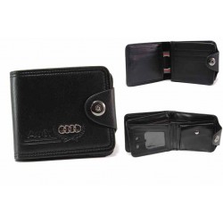Функционален мъжки портфейл с метална емблема / Съни 72-04 черен / MES.BG
