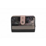Дамско портмоне с RFID защита от кражба, пролетна декорация и бродерия, практично разпределение / Anekke 38829-902 розов / MES.BG