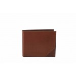 Мъжки портфейл от естествена кожа, RFID защита, многофункционален / Bugatti 49125407 коняк / MES.BG