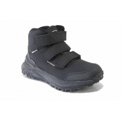 Водоустойчиви юношески боти, олекотени, SoftShell, ветроустойчиви, топли, противохлъзгащо ходило / АБ HL 232 черен / MES.BG