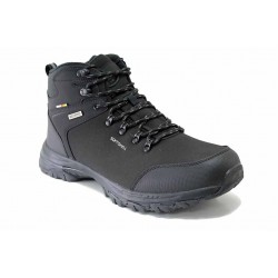 Топли мъжки боти, водоустойчива SoftShell мембрана, грайфер, противохлъзгащо ходило / АБ WT 290 черен / MES.BG